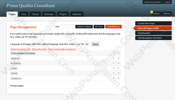 Corporate Website Content Management